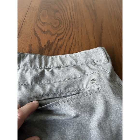Johnston & Murphy Shorts Mens‎ 38 Gray XC4 Stretch Performance Golf, 9" Inseam - Picture 7 of 8